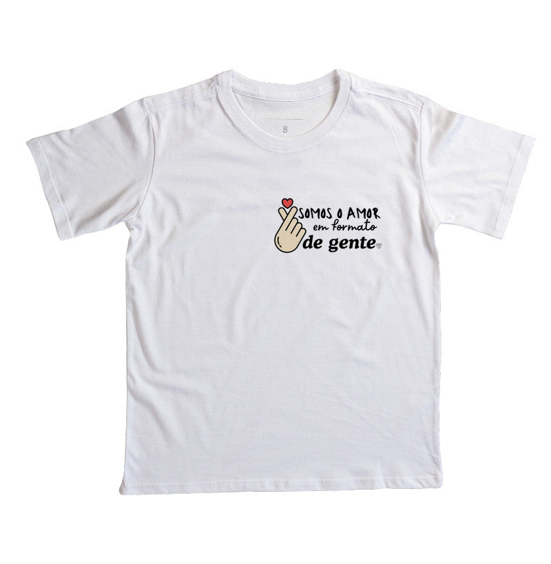Camiseta Infantil Família Formato de Gente