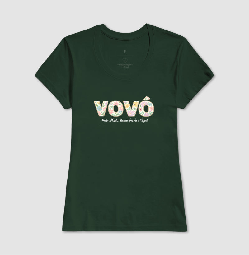 Camiseta Personalizada Bisavó / Vovó Floral