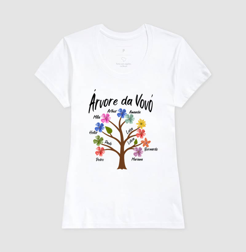 Camiseta Personalizada Árvore da Vovó