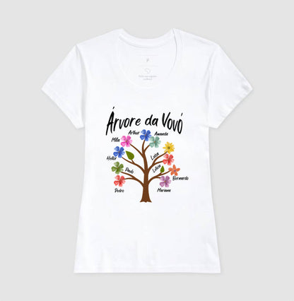Camiseta Personalizada Árvore da Vovó