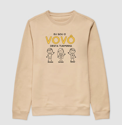 Suéter Personalizado Eu sou o Vovô/Vovó desta Turminha