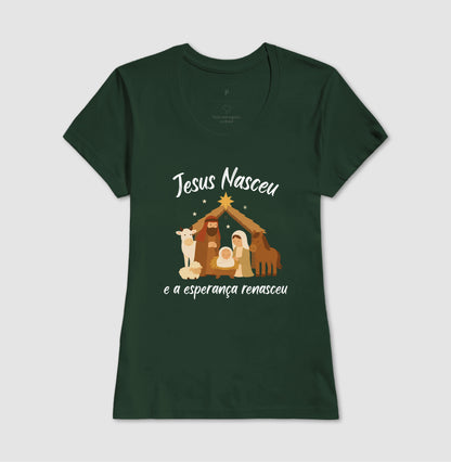 Camiseta natal Jesus Renasceu