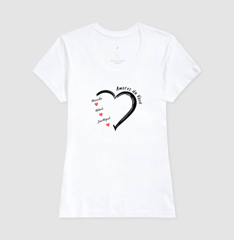 Camiseta Personalizada Amores da Vovó
