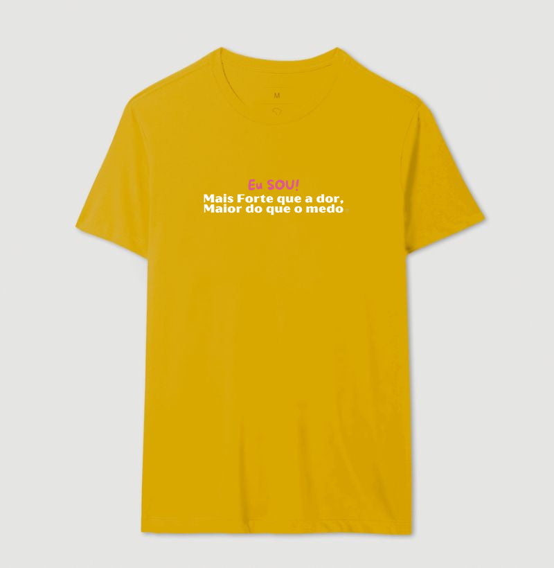 Camiseta Personalizada - Eu sou maior do que a dor