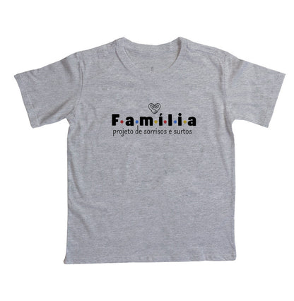 Camiseta Infantil Família Projeto de sorrisos e caos