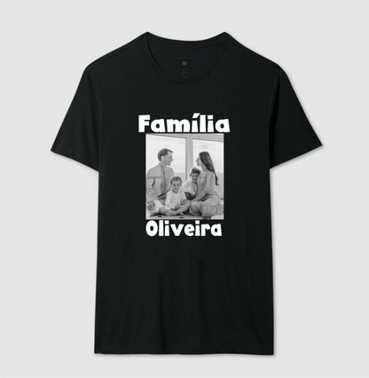 Camiseta Família - Foto Retrato