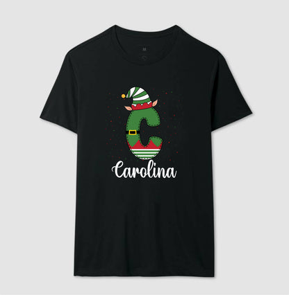 Camiseta Personalizada Letra de Natal verde