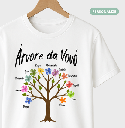 Camiseta Personalizada - Árvore da Vovó