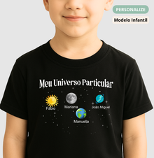 Camiseta Infantil Personalizada - Universo Particular
