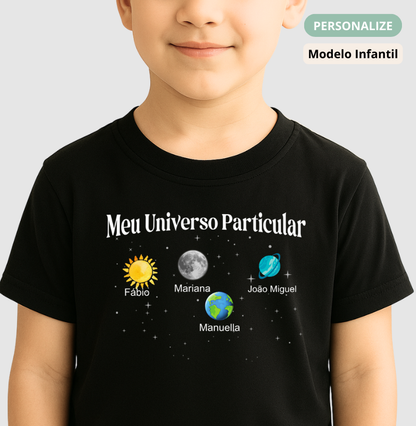 Camiseta Infantil Personalizada - Universo Particular