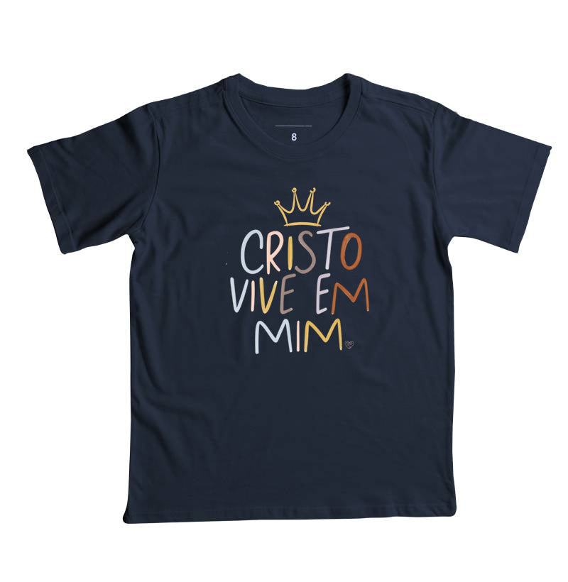 Camiseta Infantil Cristo Vive em mim