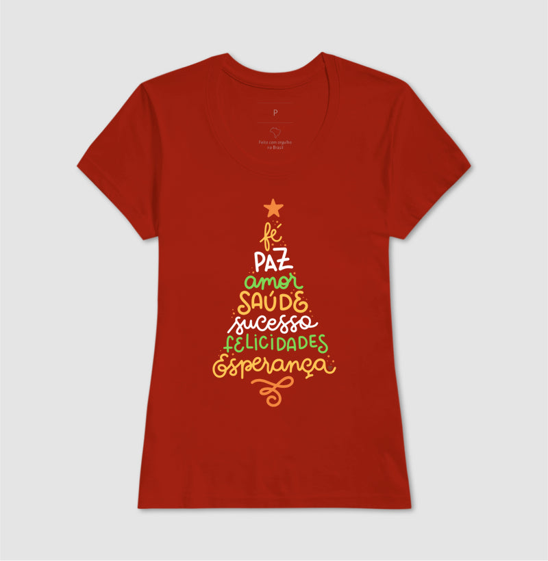 Camiseta Natal Árvore da positividade