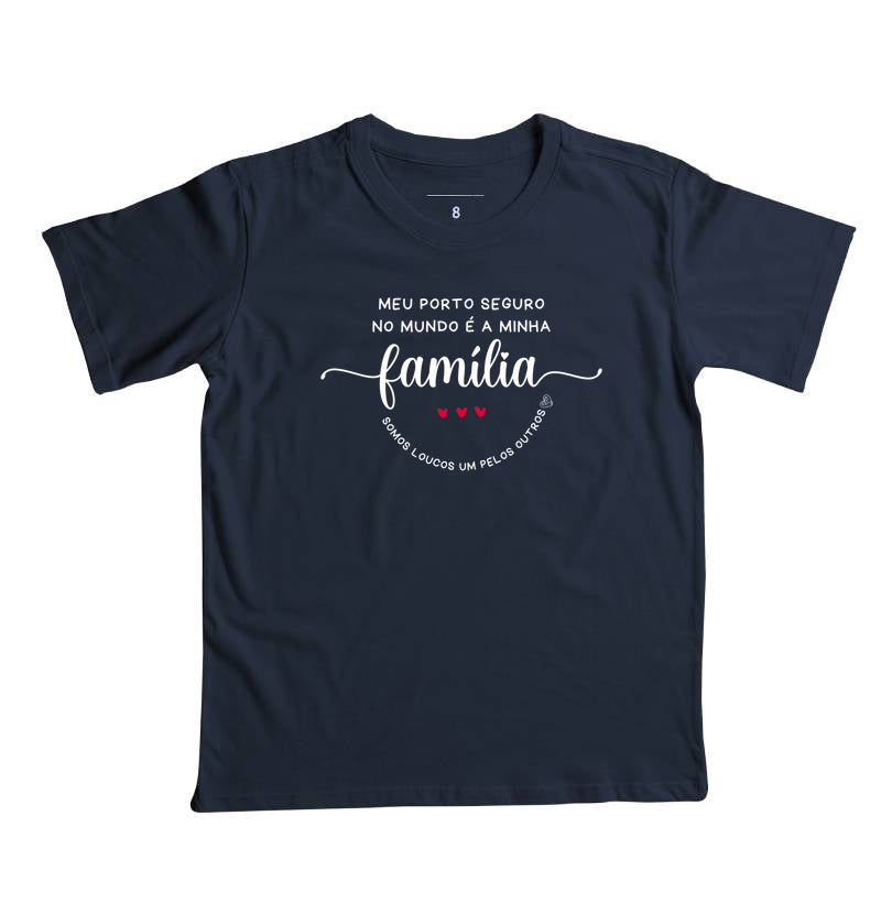 Camiseta Infantil Família Loucos um pelo outro