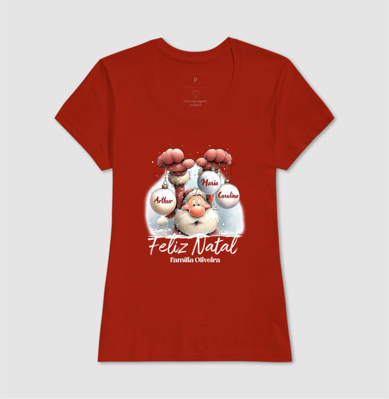 Camiseta Personalizada Natal Papai Noel