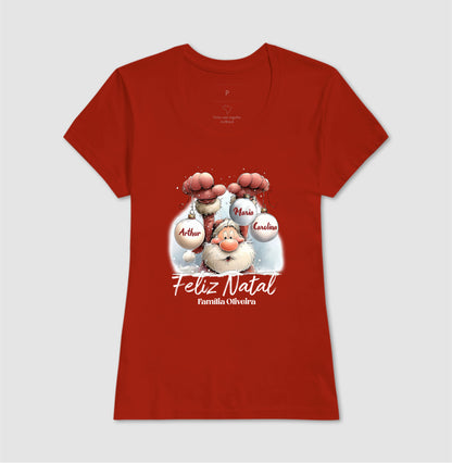Camiseta Personalizada Natal Papai Noel