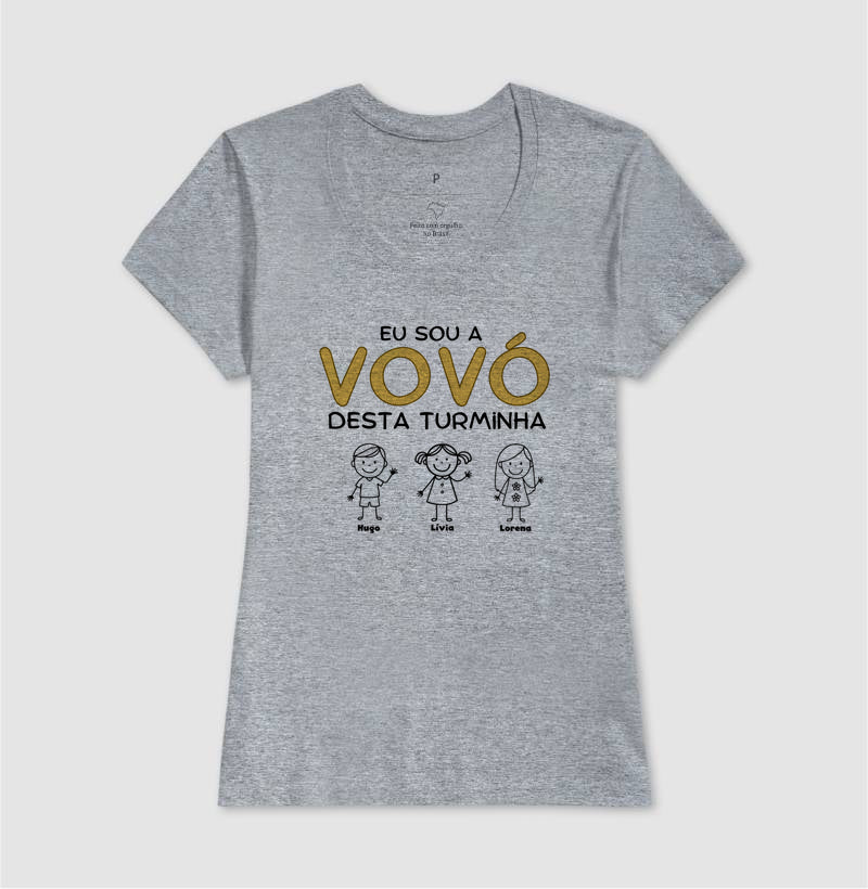 Camiseta Personalizada Eu sou a Vovó desta turminha