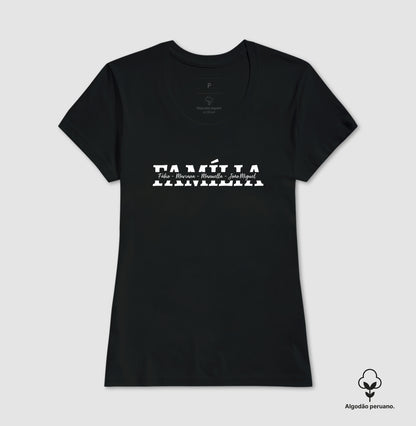 Camiseta Família - Nome dos integrantes