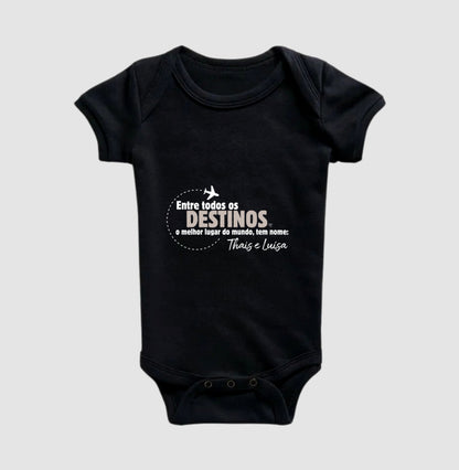 Body infantil Personalizado Viagem Entre todos os Destinos