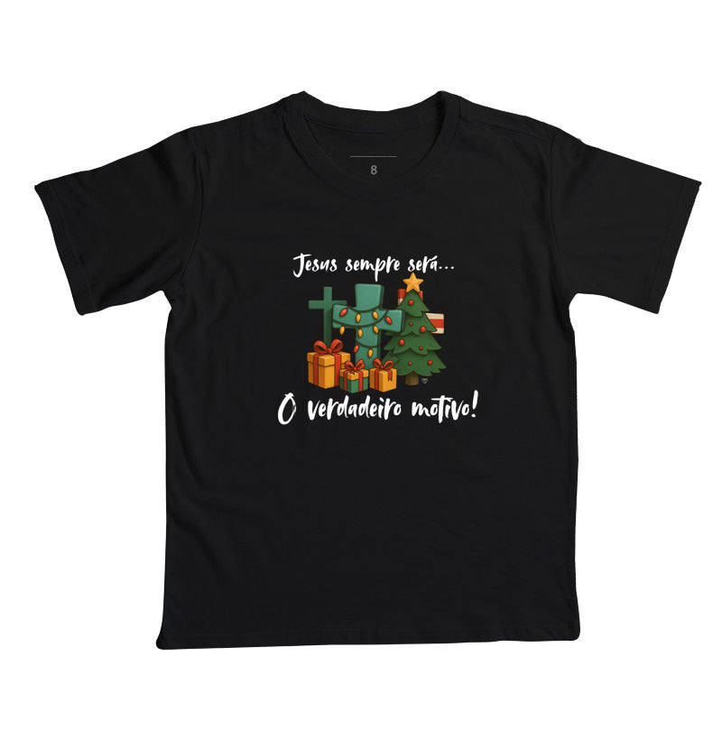 Camiseta Infantil verdadeiro sentido do natal