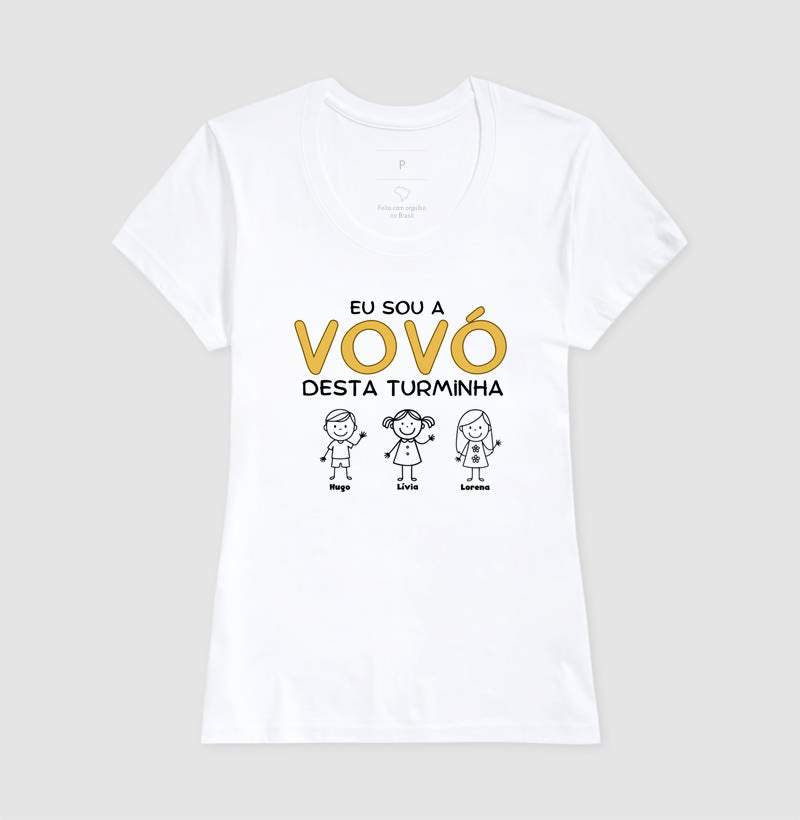 Camiseta Personalizada Eu sou a Vovó desta turminha