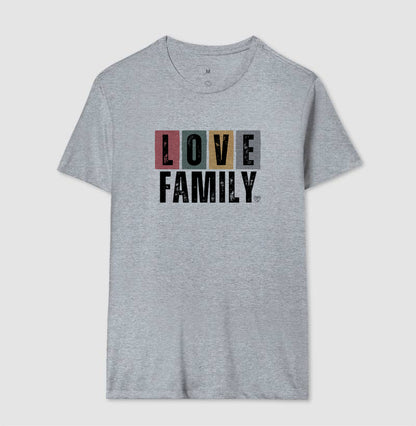 Camiseta - Love Family colorida