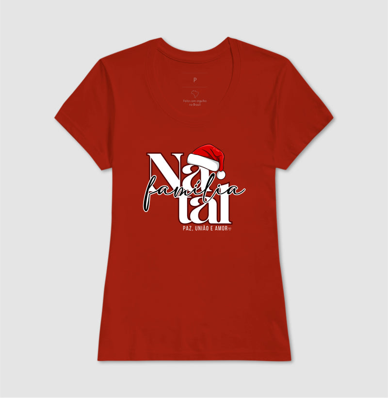 Camiseta Natal Paz, união e amor