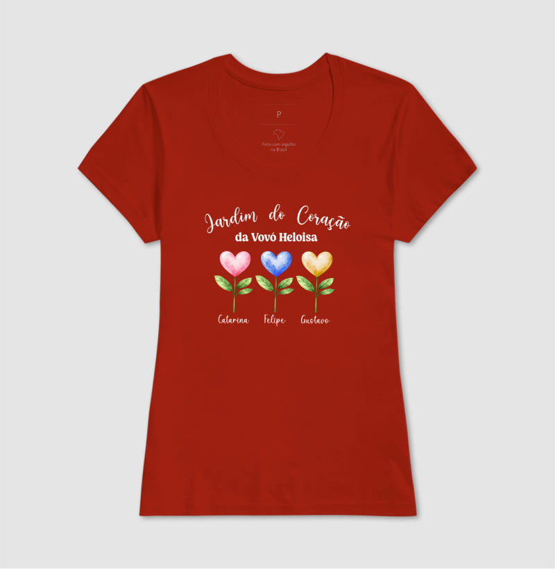 Camiseta Personalizada Jardim do Coração
