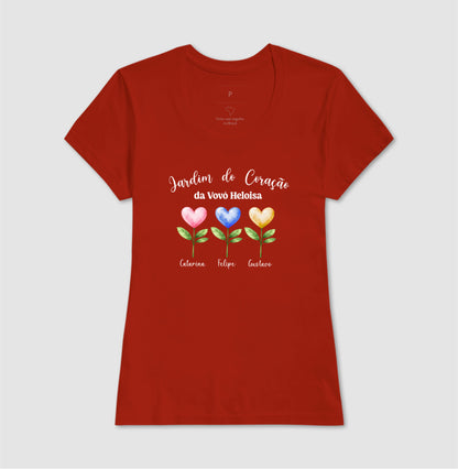 Camiseta Personalizada Jardim do Coração