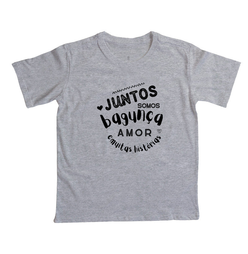 Camiseta Infantil  - Família Juntos somos Bagunça