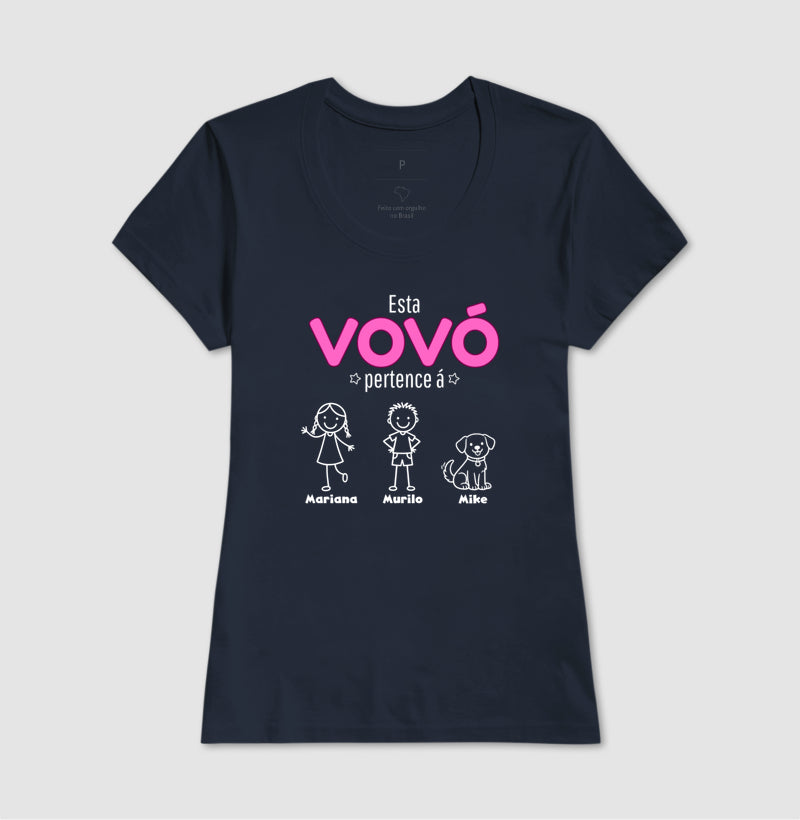 Camiseta Personalizada - Vovô/Vovó  Netos e Pets
