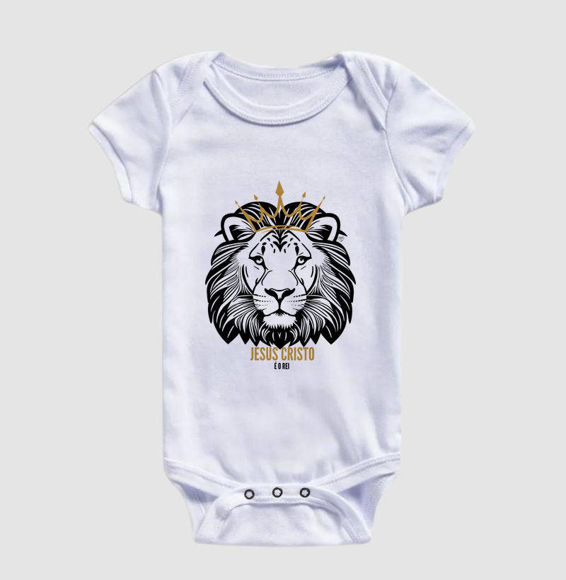 Body Infantil Jesus Cristo é o Rei