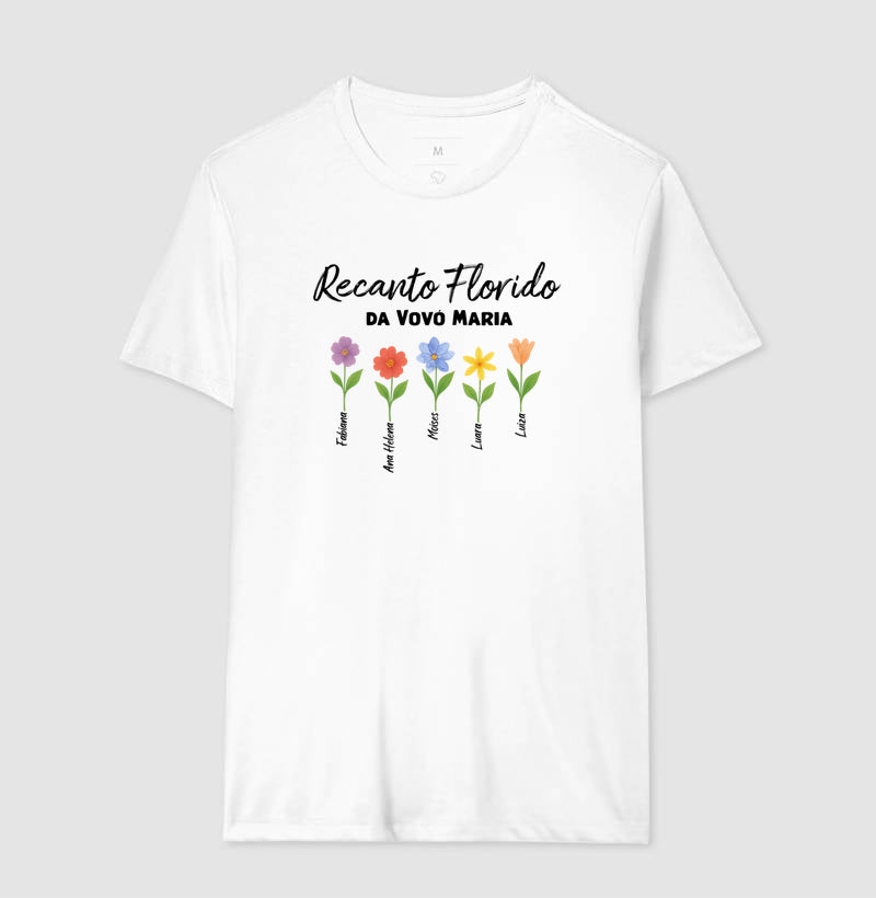 Camiseta Personalizada Recanto Florido da Vovó
