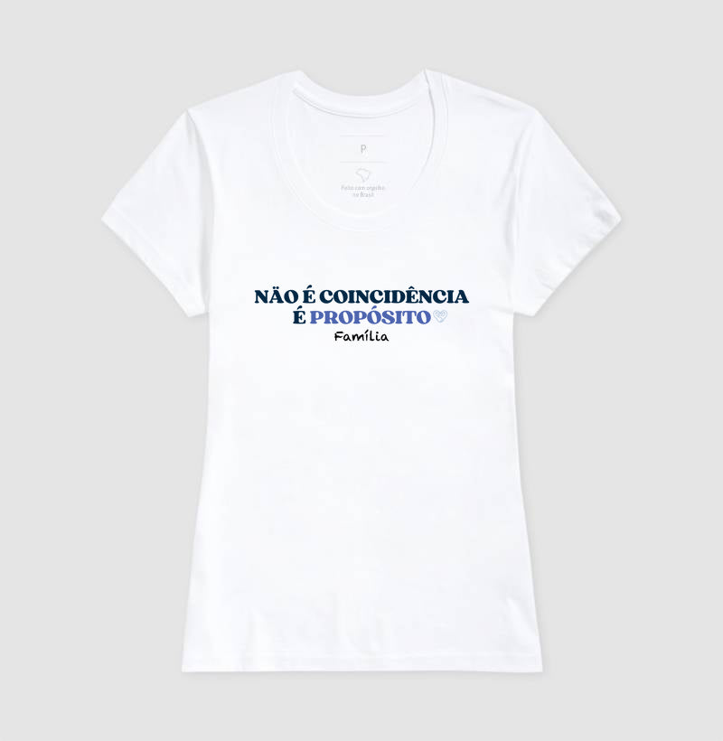 Camiseta - Não é coicidência