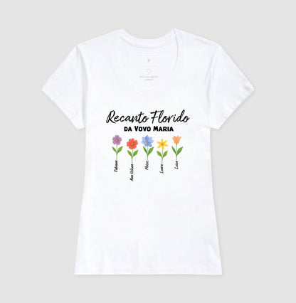 Camiseta Personalizada Recanto Florido da Vovó