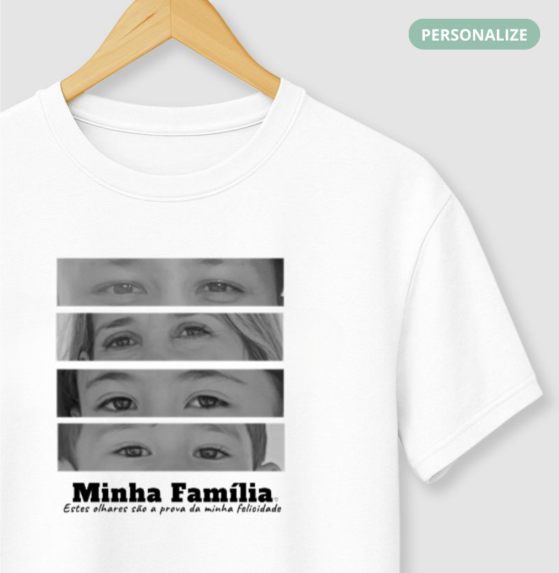 Camiseta Personalizada Família - Olhares