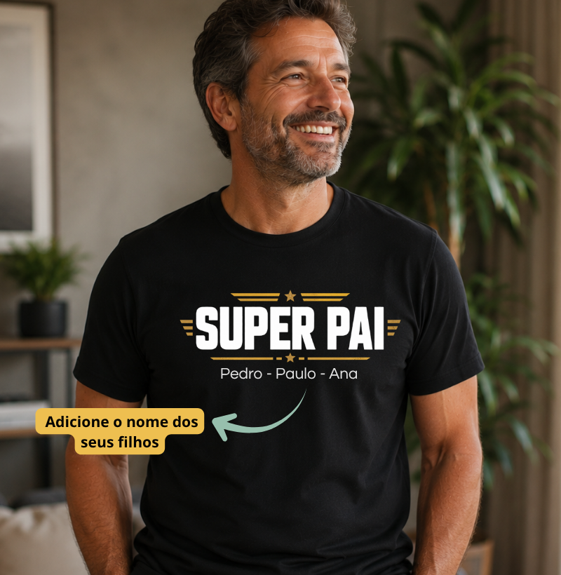 Camiseta Personalizada Super Pai
