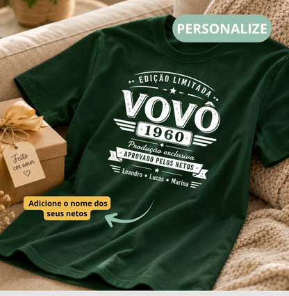 Camiseta Personalizada Avô Edição Limitada