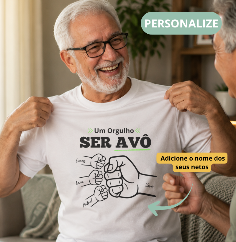 Camiseta Personalizada Orgulho Ser Avô